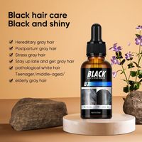 Vente en gros de cheveux noirs en version anglaise complète pour l'essence pour les soins capillaires, forme liquide pour les cheveux gris, pour l'exportation du commerce extérieur