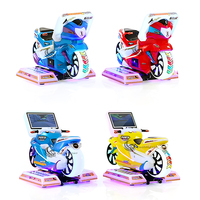 Machine de jeu d'arcade de moto pour enfants à pièces, mini-attraction en métal pour enfants