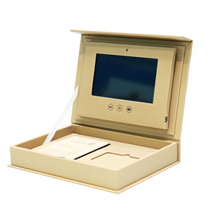 Luxe 7 pouces LCD écran interrupteur vidéo musique cadeau lecteur carton mariage présentation vidéo boîte pour les Promotions d'affaires - Product Image 1