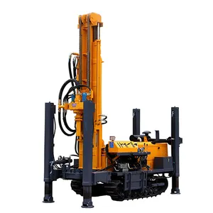 100m, 150m, 200m Rubber Crawler Mounted Water Well Drilling Rig Machine factory price