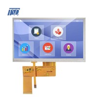 TSD 7 ''7 pouces 800x480 résolution Interface rvb 12H TN TFT écran LCD avec écran tactile résistif RTP