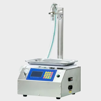 Machine de remplissage et de pesage portable A3 pour liquides très visqueux (10g-3kg) avec pompe à rotor en plastique pour miel, sauce, confiture et détergent