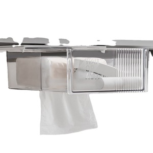 OWNSWING-Organizador de Plástico para Debajo del <span class=keywords><strong>Escritorio</strong></span>, Cajón Oculto para Oficina, Autoadhesivo, Transparente - Product Image 6