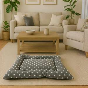 Tappetino per Cani e Gatti Yommy, Letto Morbido Stile Culla con Motivo a Pois, Comodo Letto per Animali Domestici per Uso Interno - Product Image 4