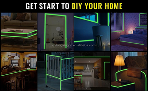 Nhà Máy Giá photoluminescent tự dính Glow Vinyl sáng cảnh báo dán lumminous phát sáng trong bóng tối Vinyl dấu hiệu phim - Product Image 3