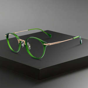 إطار نظارات OTW 6008 فاخر من التيتانيوم بتصميم بيضاوي أنيق ونمط صلب للنظارات الطبية - Product Image 3