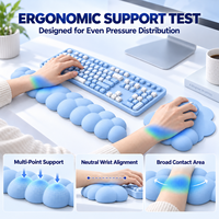 Repose-poignets ergonomiques en mousse à mémoire de forme, résistants à l'eau, avec un design 3D confortable, personnalisables, pour clavier et souris