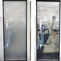Smartfilm PDLC Fenêtre magique de confidentialité commutable à structure solide en verre intelligent pour salle de bain salon solaire industriel
