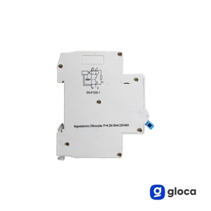 Disjoncteur différentiel Gloca 1P+N 25A 30mA 250V C25 Montage DIN Protection électrique - Product Image 5