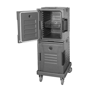 Conteneur de transport et de stockage alimentaire en plastique durable avec roues pour usage commercial extérieur, <span class=keywords><strong>restaurant</strong></span>, cuisine, hôtel - Product Image 2
