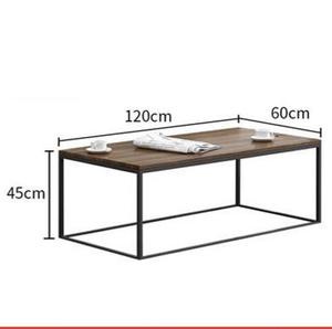 Tavolino da Caffè Moderno <span class=keywords><strong>Quadrato</strong></span> con Piano in <span class=keywords><strong>Legno</strong></span> e Struttura in Metallo Resistente per Camera da Letto e Soggiorno - Product Image 6