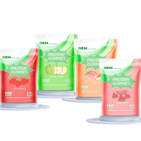 Gummies de protéines de lactosérum à marque privée OEM – Soutient l'énergie et la croissance musculaire – Gummies riches en protéines
