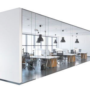 Partition murale pliante en verre, Partition <span class=keywords><strong>amovible</strong></span> pour bureau, en Aluminium sans cadre - Product Image 5