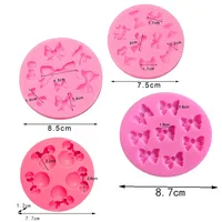 3 moules en silicone liquide en forme de nœud papillon pour fondant, chocolat, argile souple, colle goutte à goutte, moule en silicone de designer, moule en silicone DIY pour gâteau