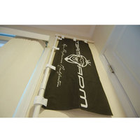 Mástil de Bandera Retráctil Portátil Telescópico de Altura Ajustable, Negro y Blanco, de Alta Calidad, Fabricado en China