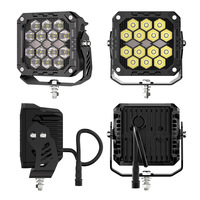 Phare de travail LED 4 pouces 39W 2495LM Blanc Jaune Spot DRL Phare de conduite tout-terrain IP68 Étanche Cherokee XJ Pajero Wrangler TJ