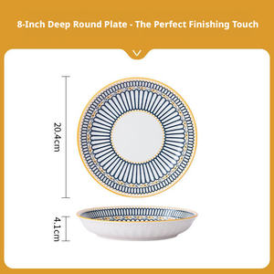 Assiettes à fruits durables Nordic Candy Strip, vaisselle en céramique, motif végétal, ensemble de vaisselle pour hôtel, restaurant, <span class=keywords><strong>cuisine</strong></span>, barbecue en plein air - Product Image 6