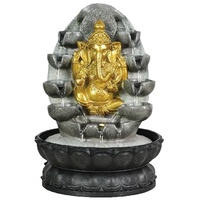 Plushdecor intérieur éléphant dieu Statue résine fontaine Ganesh Ganesha fontaine d'eau décoration de la maison écologique Feng Shui