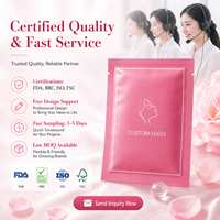 Sachets d'emballage cosmétique en plastique mat pour masques faciaux et liquides
