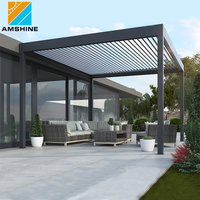 Toit de patio moderne imperméable à l'eau, pergola en aluminium à lames orientables pour les grossistes