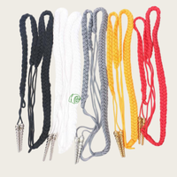 Aiguillette tactique Kango en cordon tressé, accessoire d'uniforme, fil de soie doré/argenté, fabrication OEM/ODM en gros