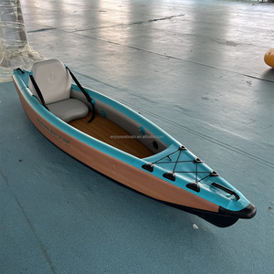 Kayak à pédales Shush de 11,6 pieds, pagaie Predator, bateau de course en PVC à simple ponton - Product Image 1