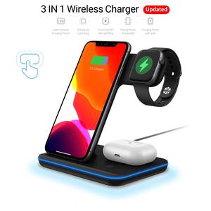 Cargador Inalámbrico Multifuncional 3 en 1 <span class=keywords><strong>para</strong></span> <span class=keywords><strong>iPhone</strong></span> con Luz Nocturna, Carga Rápida de 15W <span class=keywords><strong>para</strong></span> <span class=keywords><strong>iPhone</strong></span> 15 Pro Max, Venta al Por Mayor - Product Image 2