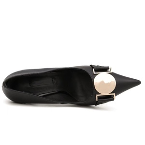 Zapatos de Vestir Formales de Novia de Cuero de Alta Calidad, Talla Grande, con Hebilla, Punta Puntiaguda, Tacones Finos de 7 cm, Impermeables - Product Image 4