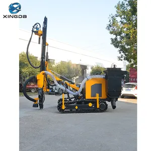 Xingda Offre Spéciale 5m 10m 20m 30m hydraulique chenille pneumatique sol rocheux avec compresseur machine de forage projet de pente de trou de souffle