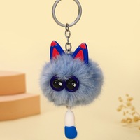 Porte-clés pendentif sac à dos en peluche Weixi, forme animal mignonne et adorable avec petite queue, petit cadeau pour dortoir, bijou pour activité scolaire