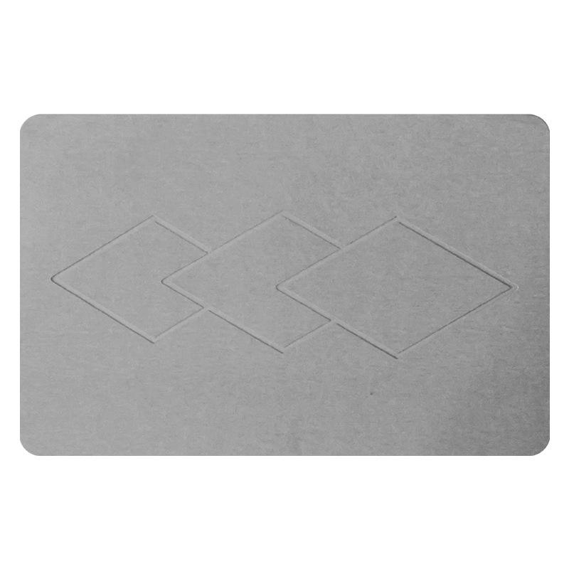 Tallado con 3 rombos - gris claro