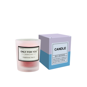 Custom Logo Jar Candle Packaging Box Design Folding Paper Box for Aromatherapy Candle Jar Packaging Boutique Gift Box