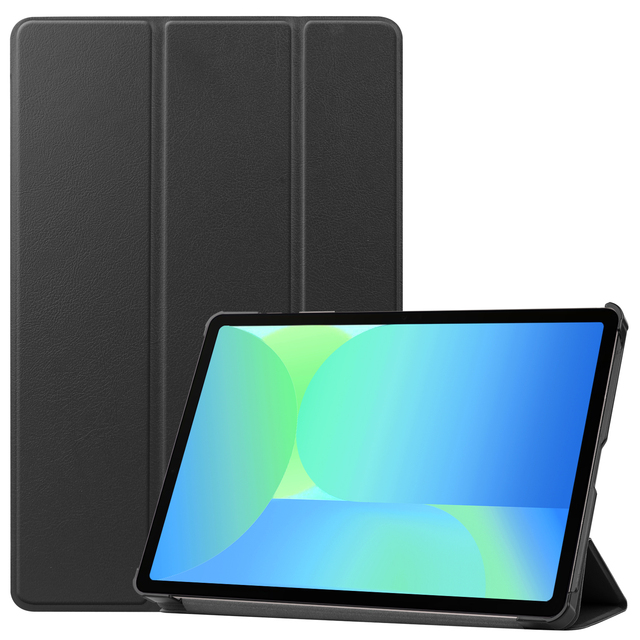 New Arrivals 3 Folds Stand Flip Cover Smart Sleep PU Leather Cover Hard Shell for Samsung Galaxy Tab S10 FE 11 Inch Case