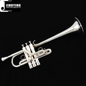 Strumento a Fiato in Ottone Jingying Music 2023, Tromba Professionale in EVA Tonalità Mi♭/Re con Corpo in Ottone, Valvole in Monel, Placcata in Argento - Product Image 2