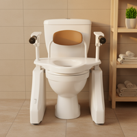 Chaise de toilette avec roulettes pour personnes âgées, pour la réadaptation