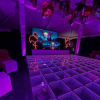 Entrega Rápida, en Stock, Pista de Baile LED 3D Magnética Inalámbrica Ultrafina y Ligera con Control Remoto Inteligente por Aplicación para Hotel, Salón de Baile, Gala