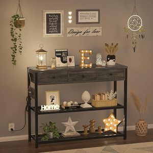 Multifunctional <b>sideboard</b> with USB interface, smart entryway cabinet with drawers for <b>storage</b>, dining room, and tea/water - Product Image 2