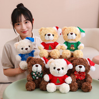 Chapeau rouge ours en peluche peluche canapé I Love U noeud papillon grand couple mariage ours en peluche peluche ours en peluche poupée cadeau pour enfants