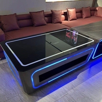Table basse rectangulaire moderne en acrylique LED de marque ONE, directement de l'usine, 1 compartiment - Pour bars à domicile, hôtels, gymnases, centres commerciaux, clubs, salons