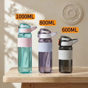 New Arrival PC Plastic Straw Unbreakable Sports <b>Water</b> <b>Bottle</b> with Lid Travel Outdoor 600ML 800ML 1000ML - Product Image 5