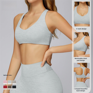 Nuovo Arrivo Reggiseno Sportivo da Donna ad Alto Sostegno, Semplice, per Palestra e Fitness, con Schiena Bella, Comodo, Senza Ferretto, per Yoga - Product Image 3