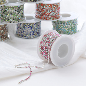 Hỗn hợp màu sắc chuyên sâu Claw 3D dày đặc khoan DIY mạ điện chuỗi với lỏng thạch Bạc dưới Phụ kiện cho đồ trang sức - Product Image 3