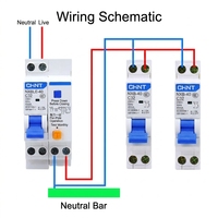 Disjoncteur miniature CHNT NXB-40 1P+N C16A, prix usine, original, 6A 10A 20A 25A 32A 40A 230V 4.5kA, vente en gros CHNT MCB