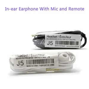Vente en gros d'écouteurs intra-auriculaires filaires J5 3,5 mm avec micro pour <span class=keywords><strong>Samsung</strong></span> S8 S9 S4 S5, écouteurs avec interface 3,5 mm pour smartphones - Product Image 2