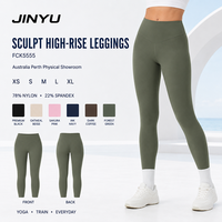 Leggings et pantalons de yoga pour femmes, taille haute, taille en V, avec étrier arrière, couleur olive, non toxiques, en stock local à Perth, Australie, vente en gros, offre spéciale
