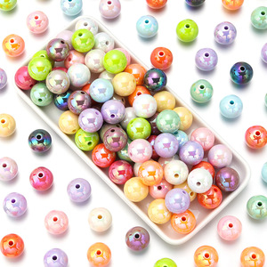 Commande <span class=keywords><strong>en</strong></span> <span class=keywords><strong>gros</strong></span> de <span class=keywords><strong>perles</strong></span> acryliques rondes brillantes de 16 mm <span class=keywords><strong>en</strong></span> plastique lucite, non rayantes, colorées aux UV, pour la fabrication de bijoux - Product Image 3