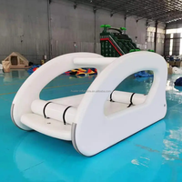 Bateau-piscine gonflable sur mesure 4,5*2,4*0,2m pour lac et rivière