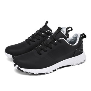 Zapatos de Golf Profesionales sin Tacos para Hombre y Mujer, Estilo con Cordones, Forro de Malla Transpirable, Zapatillas Deportivas de PU Suaves para Deportes al Aire Libre, Invierno y Verano - Product Image 2
