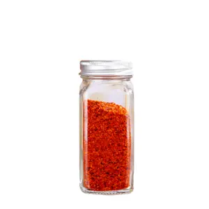 Groothandel lege fles container kruiden-Glas Spice Container Vierkante Spice Shaker Spice Potten Lege En Kruiden Potten Met Labels & Glazen Potten Labels