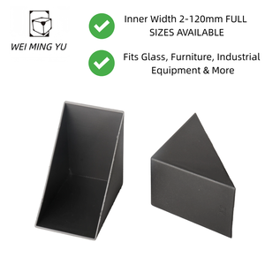 ตัวป้องกันมุมกรอบรูปพลาสติกใสสีดำจากโรงงานโดยตรง ป้องกันขอบ ป้องกันการกระแทก ความกว้างภายใน 2-10 มม. - Product Image 1